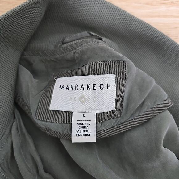 Anthropologie Marrakech‎ Drape Utility Lightweight Jacket Size Small Drawstring - Picture 3 of 11
